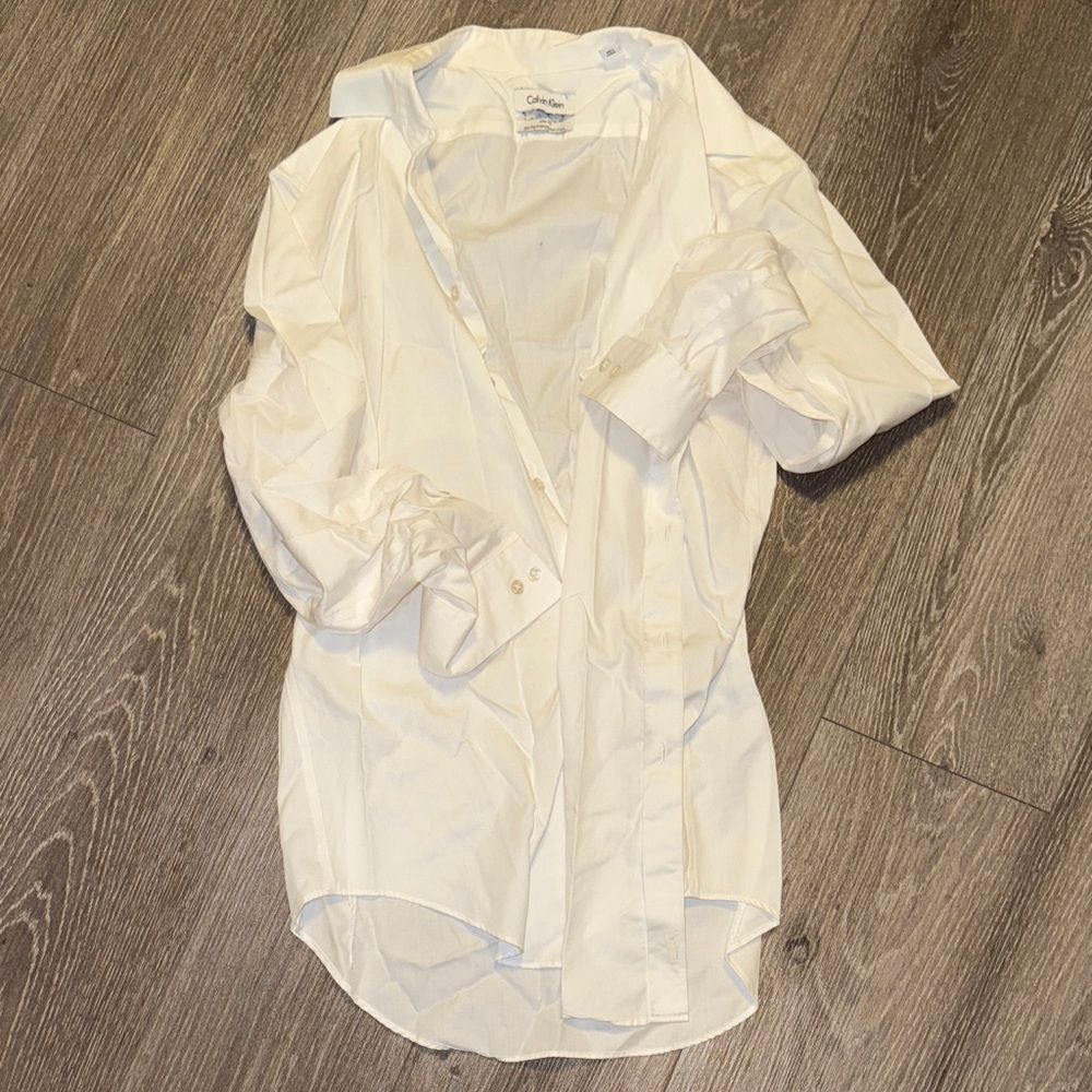 Calvin Klein Ivory Long Sleeve Shirt